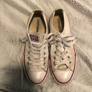 USED white converse.